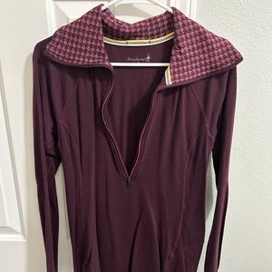 Smartwool base layer, maroon, like new, worn a handful of times.